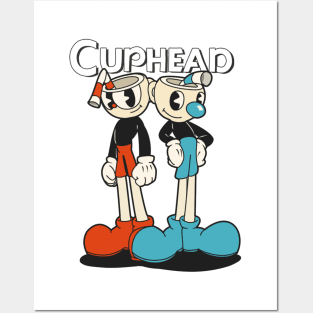 Cuphead and Mugman Posters and Art